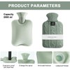 MOGONE Hot Water Bottle with Cover, PVC Hot Water Bag