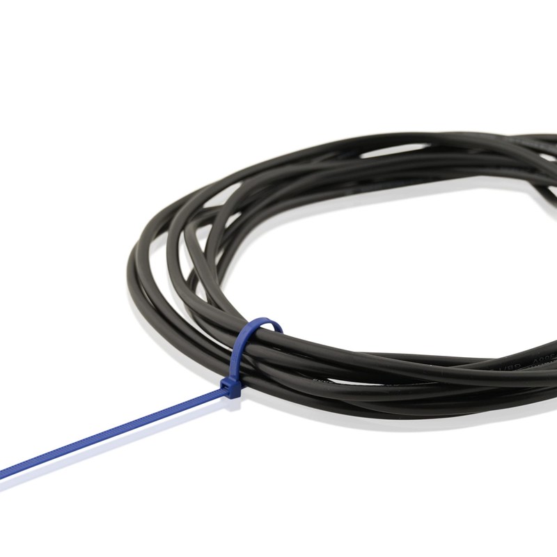 100 pcs Cable Ties 200 x 4.5 mm Blue Halogen