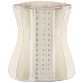 ECOWALSON Waist Trainer for Women Corset Cincher Body Shaper Girdle Trimmer with Steel Bones Extender