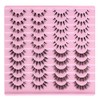 Manga Lashes Natural Look Anime False Eyelashes 20 Pairs Clear