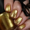 Square Press on Nails Short Fake Nails Gold False Nails