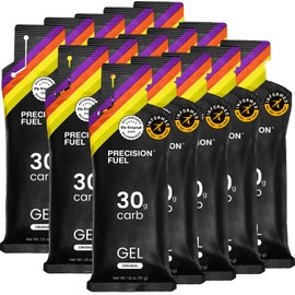 Precision Fuel PF30 Energy Gels - Mild, Neutral Flavour Running Gels for Endurance Athletes, 30g Carbohydrate, Easy-to-Digest, Perfect for Running & Long-Duration Sports (Original, 15 gels)