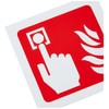 Caledonia Signs 11017B Fire Alarm Call Point Symbol Sign, Rigid