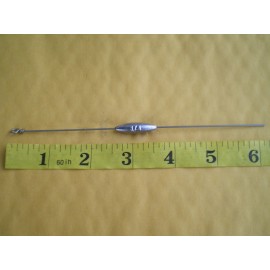 HOME MADE 10 PCS. STRAIGHT DOWN BOTTOM BOUNCER SINKER, 1/4 OZ. W/S. STEEL WIRE .041 X 6"