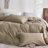 JELLYMONI 100% Washed Cotton Pillowcases, Standard, Button Closure