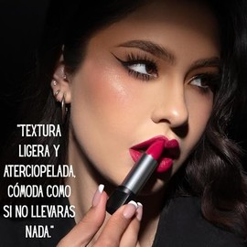 GOC, Labial mate, Lipstick High Adiction, Textura Suave, Larga duración, Color Bitter, GL508