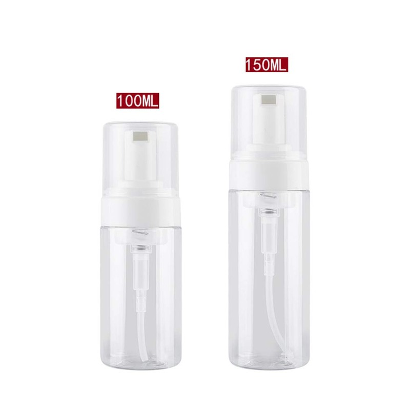2Pcs 150ml/5oz Empty Foam Pump Bottle Plastic Refillable Foaming Soap