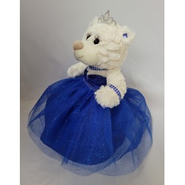 KINNEX COLLECTIONS SINCE 1997 12" Quince Anos Quinceanera Last Doll Teddy Bear with Dress (Centerpiece) ~ ARC09831-15 (Royal Blue)