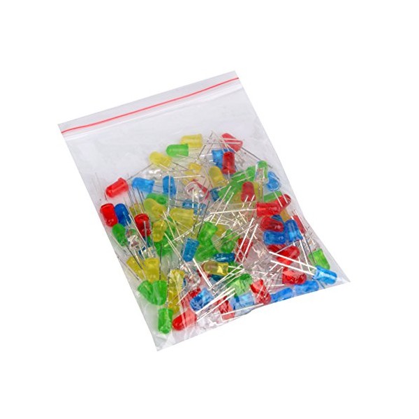 Youmile Youmile 100-Pack LED Round Red Yellow Green Blue White