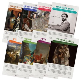 Quarterhouse Famous Monarchs Poster Set, Social Studies Classroom Learning Materials for K-12 Students and Teachers, Set of 8, 12 x 18 Inches, Extra Durable