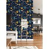 SuxiGlo Firefly Night Botanical Wallpaper Peel and Stick Wallpaper