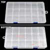 DUOFIRE Plastic Organizer Container Storage Box Adjustable Divider Removable Grid