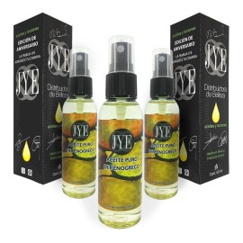 3 Botellas De Aceite Natural Jye Fenogreco Puro 180ml