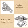 Isslly Small Jewelry Box Hardware, 2 Pcs Antique Hasp Latch