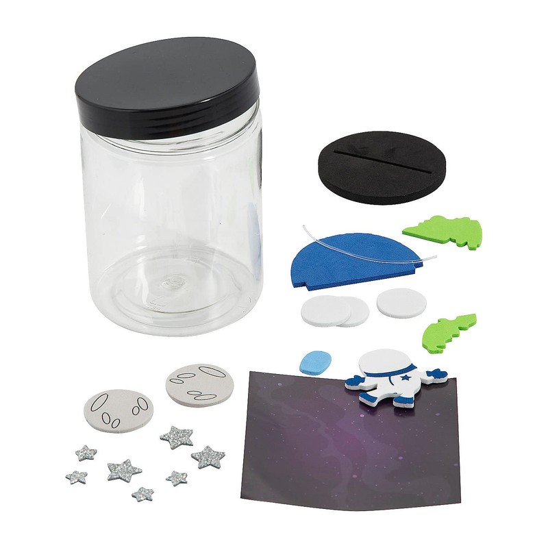 Space Galaxy in a Jar Craft Kit, Makes 6