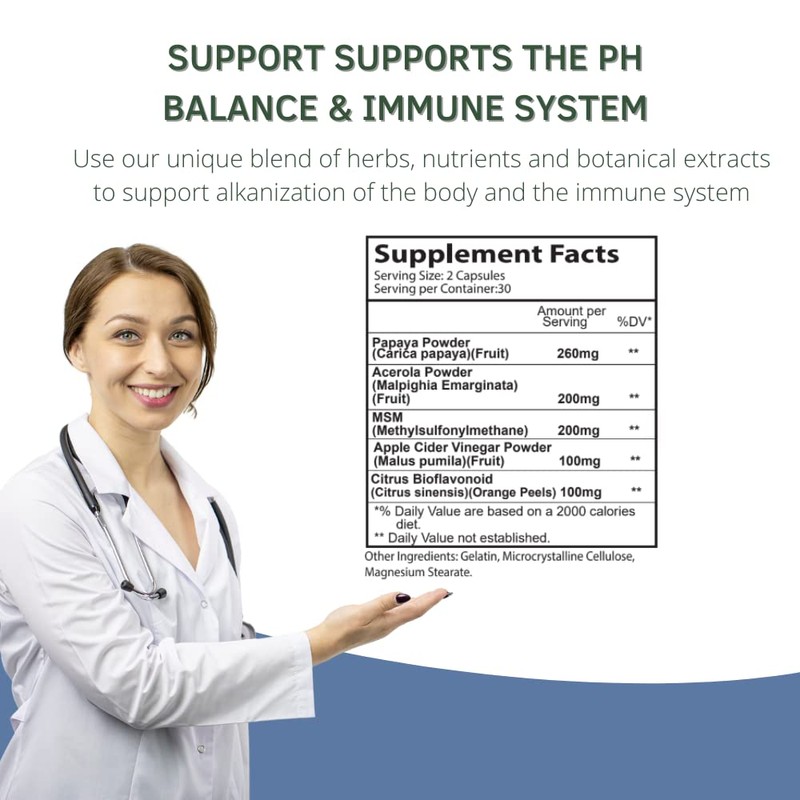 Hidroxol Natural Supplement 60 Capsules - Supports Immune System -