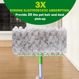 SoliFairy Heavy Duty Dry Sweeping Cloth Refills for Swiffer Sweeper Mop, Sweeper Pet Dry Pad Refills to Clean Dust, Pet Hair, Dirt, Floor Duster Refills, 100 Count