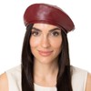 Lipodo Faux Leather Beret for Women/Men - Beret with Lining