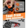 VOTREK 8" & 6" Chainsaw Cordless with 2x3.0AH Batteries, [2-in-1]