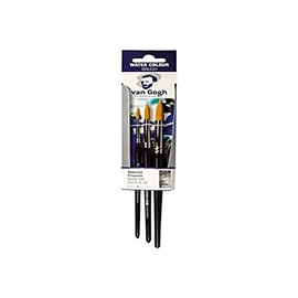 Van Gogh Round Watercolour Brush Set #12 No.8 No.4