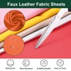 MECCANIXITY Faux Leather Fabric Sheets, 54x36 Inch Waterproof Solid Soft