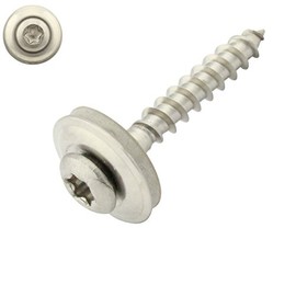 Pack of 100 Spengler Screws with Sealing Washer 15 mm Torx 4.5 x 35 mm DIN 7995 Stainless Steel A2 V2A