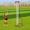 Volleyball Setter Training Net Portable Training Equipment W/Adjustable Angle &