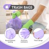 1.2 Gallon/330pcs Strong Trash Bags Colorful Clear Garbage Bags by