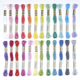 DMC - Assortment of Special Ground 117 MC Thread - Vitamins & Essential Colours - 100% Cotton - 48 Strands of 4m | Embroidery Thread Ideal for Cross Stitch