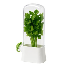 Herbs Saver Herbs Keeper for Refrigerator Cilantro Container, Multipurpose Keep Freshness Transparent Design Pressure Resistants Herbs Keeper for Coriander Asparagus Vegetable