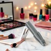 Grey 3 in 1 Eyebrow Pencil Sharpener, Duckbill-Shape Eyebrow Sharpener