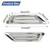 XUKEY 2Pcs Silver Chrome Auto Car Accessories Air Flow Fender