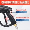 YAMATIC 4000PSI Pressure Washer Gun Wand with Swivel 3/8" Plug&M22