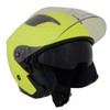 Milwaukee Helmets MPH9823DOT Shift Open Face 3/4 Neon Yellow Helmet