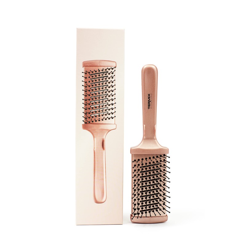 Professional flat hair brush Termix gold rose small