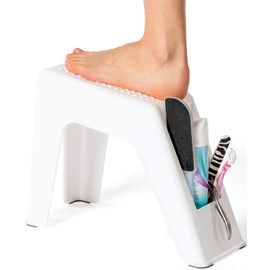 Demi's Home Shower Foot Rest - Pedicure Foot Rest - White - (Supplies Not Included)