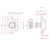 LESOLEIL Push Lock Motorhome Furniture Lock Button Cabinet ABS Lock
