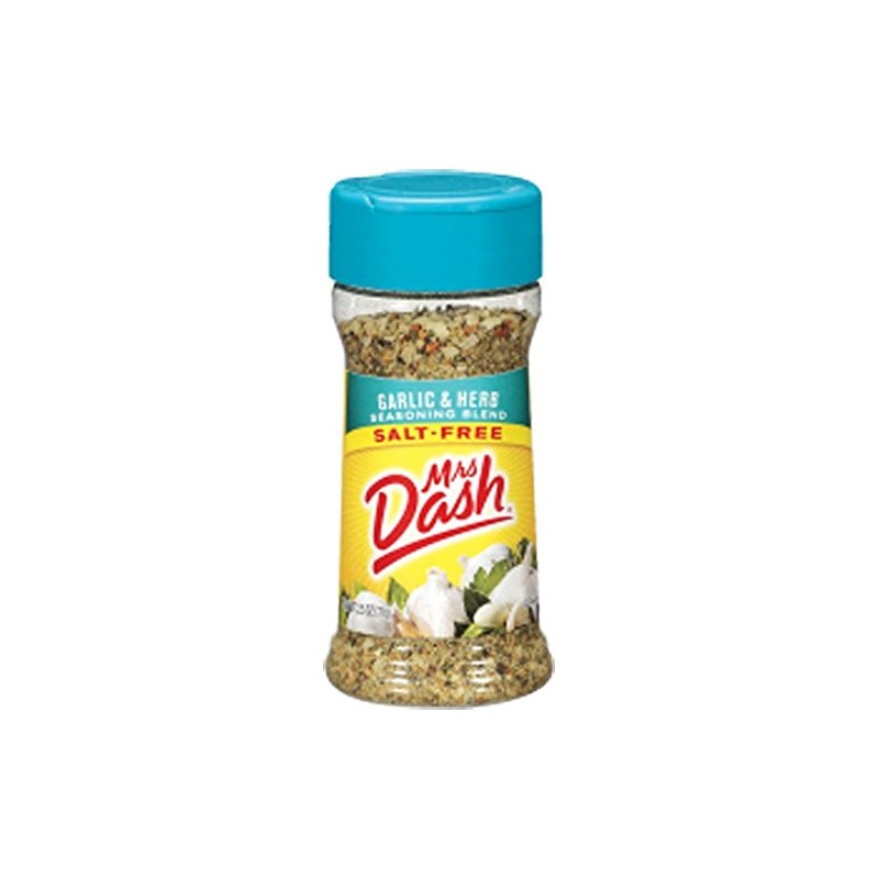 Mrs. Dash GARLIC & HERB Salt-Free Seasoning 2.5oz (2-pack)