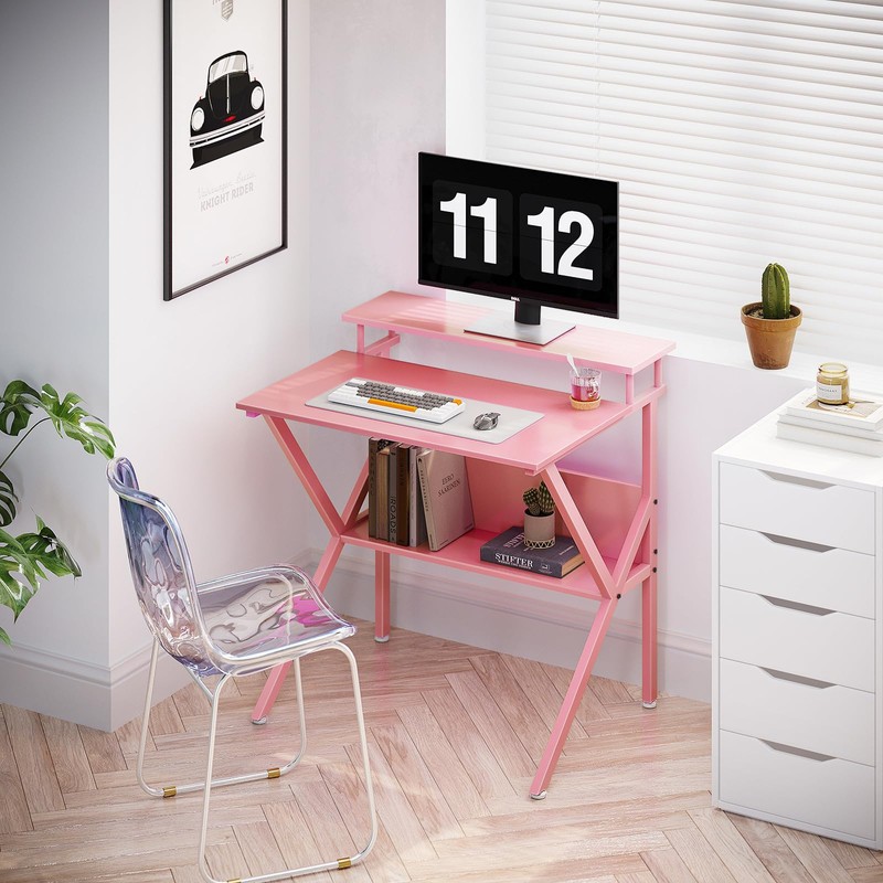 ODK Small Desk, 27.5 Inch Computer Desk for Small Spaces,