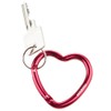 Munkees Carabiner Heart Heart Shaped Carabiner Hook Key Pendant, Multipurpose,