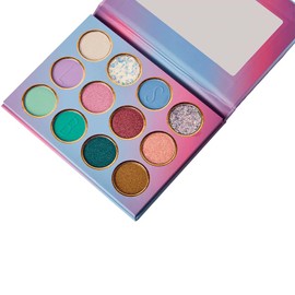 Paleta de Sombras Mermaid, 12 Tonos, Tonos Pastel y Metálicos | Sinless Beauty