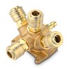 TIDEVAN Compressed Air Distributor Wall Box, Brass Compressed Air Distributor