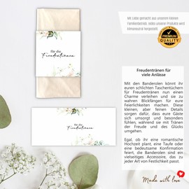 Kackspecht Menu Blank Menu Cards in Boho Design, Pack of 20, DIN Long, Individually Adjustable Menus and Drink Cards for Weddings and Other Occasions, Table Decoration