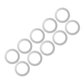 Custom Made Shim Manufacturing Center.com Fishing Reel Maintenance Eliminating Rattles Shim Rings Barreless Press Processing φ0.2 x 0.16 inches (6 mm) x φ0.1 inches (4 mm) 10 Pieces (0.03 mm Thick)