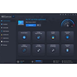 WinOptimizer 27 - 3 USER Lizenz - Tuning für Windows 11 10 8.1 8 7 - unbegrenzte Laufzeit