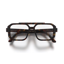 LONDON MOLE® Huntsville blue light blocking glasses | Cool square shaped blue blockers | Anti eyestrain for screens | Men’s Women’s Unisex | Spring hinges