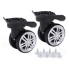 Yctze Suitcase Wheels, 1 Pair Luggage Swivel Wheels, Replacement Swivel