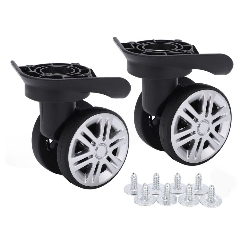 Yctze Suitcase Wheels, 1 Pair Luggage Swivel Wheels, Replacement Swivel