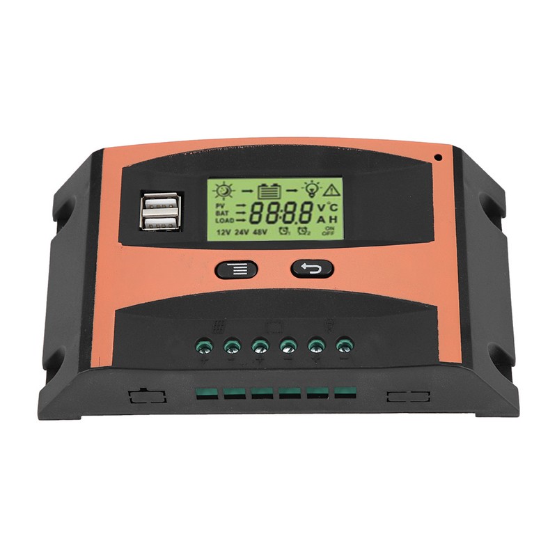 12V/24V MPPT Solar Panel Regulator LCD Screen Auto Battery Controller