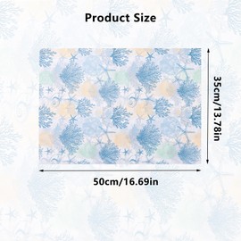 Cosyhav 20sheets Tissue Paper,Blue Coral Tissue Paper for Wrapping Gifts,Gift Wrapping for Festivals,Birthdays,Parties,Weddings 35x50cm(13.78x19.69in)